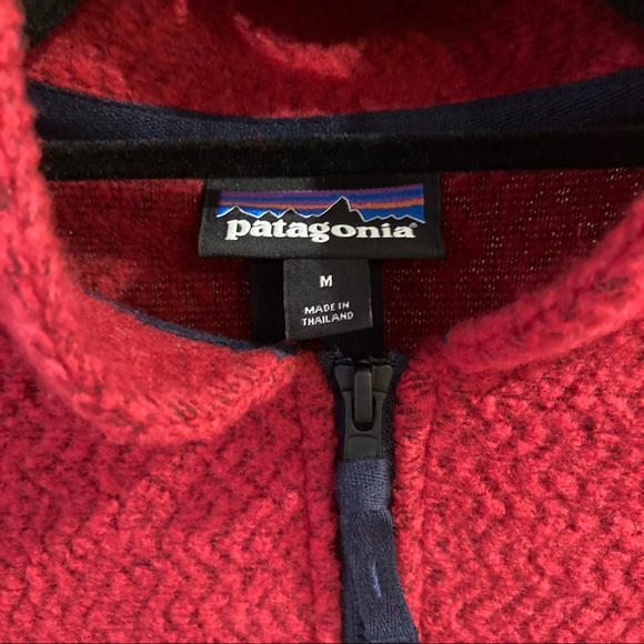 Patagonia Woolyester Fleece Pullover Red Medium - Picture 4 of 10